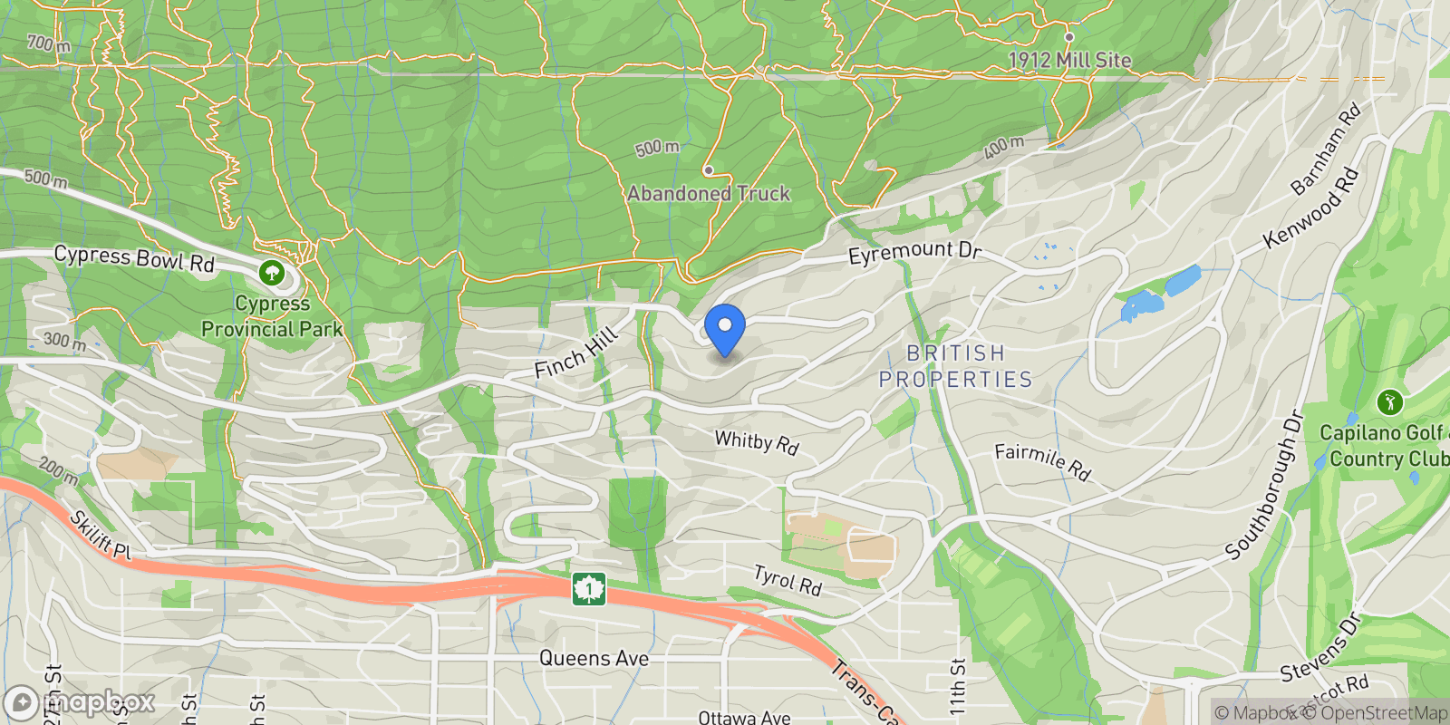 Map showing 1437 Bramwell Road, West Vancouver, BC, V7S2N8, CANADA, West Vancouver, British Columbia, Canada.