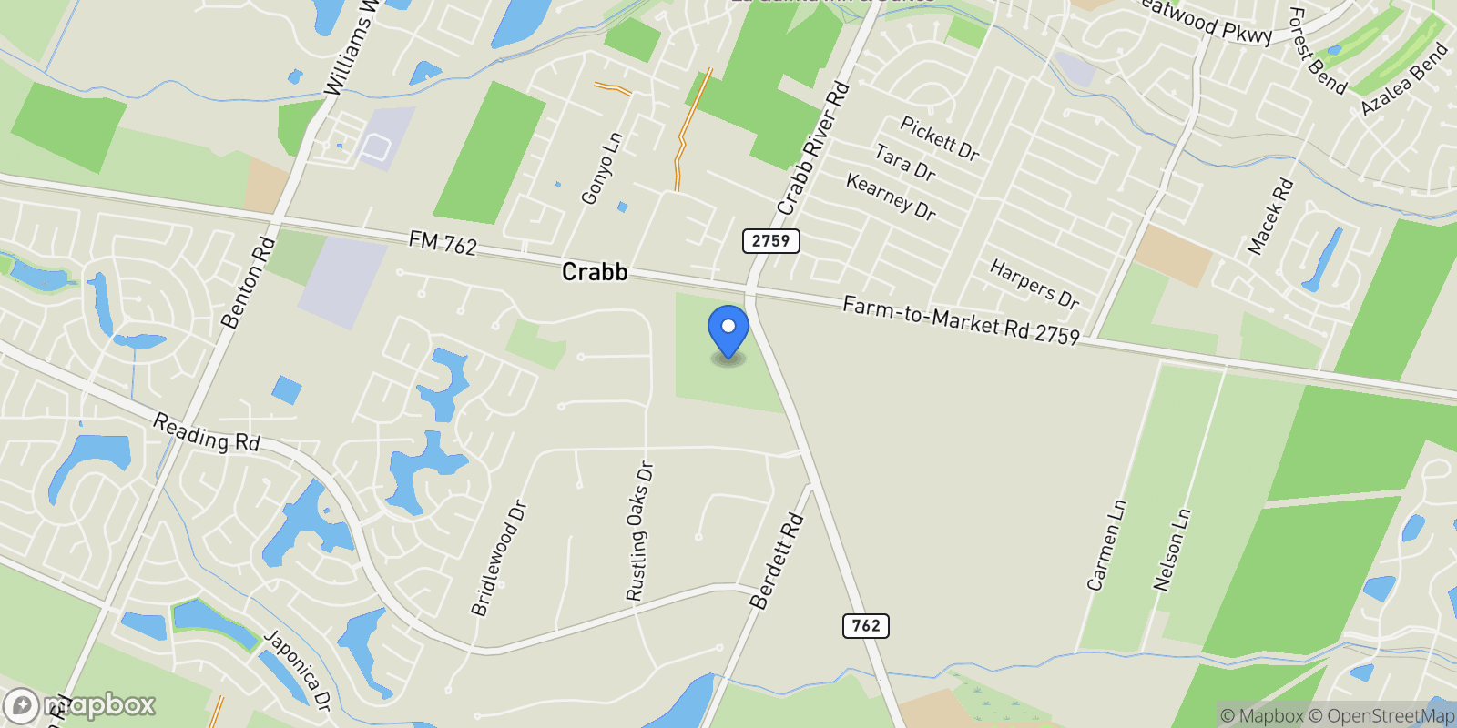Map showing 6600 Fm 762, Richmond, TX 77469, Rosenberg, Texas, United States.