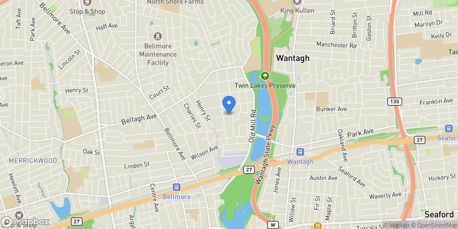 Map showing 3019 Post Avenue, Wantagh, NY 11793, Wantagh, New York, United States.