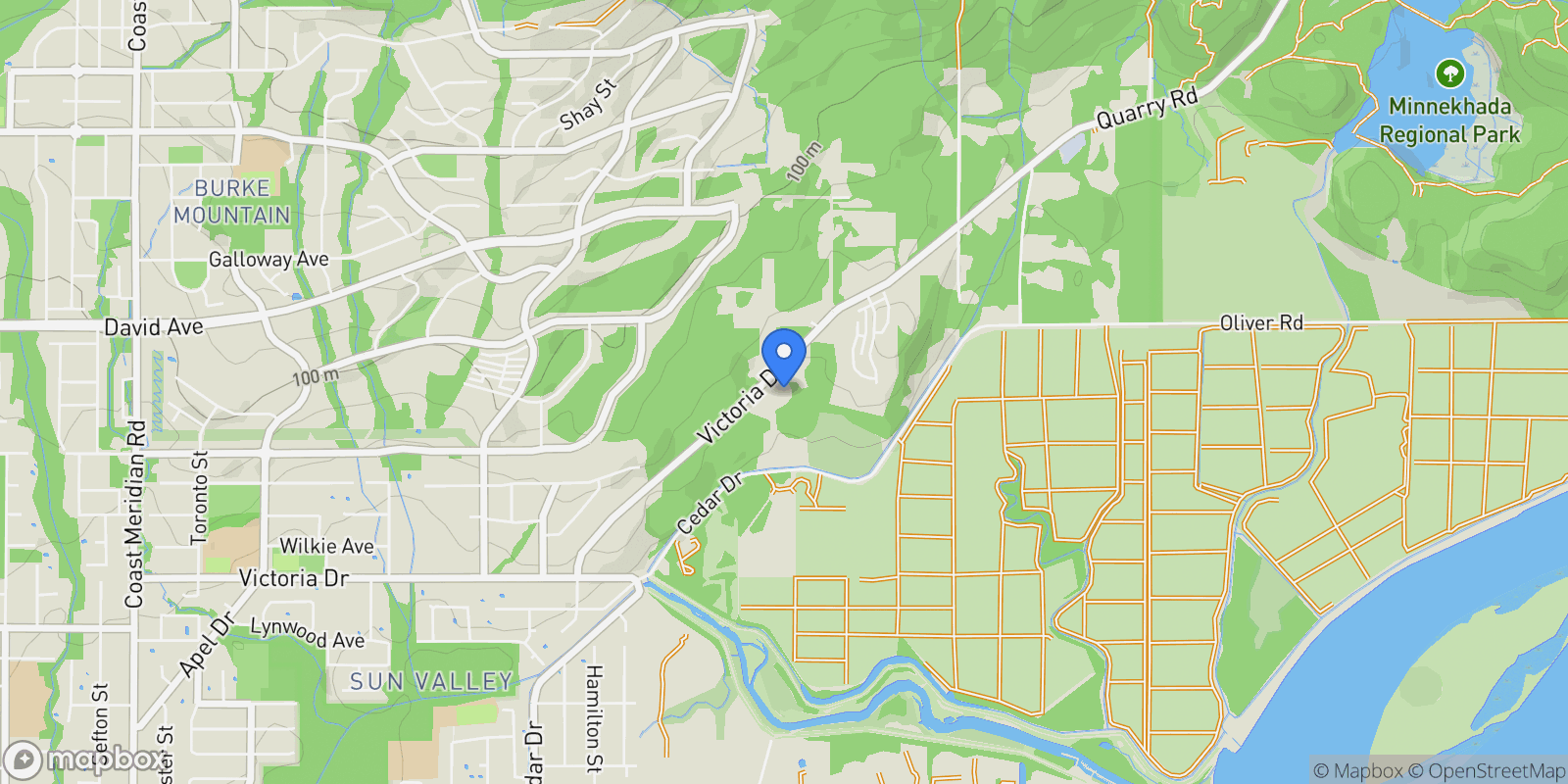 Map showing 3632 Victoria Drive, Coquitlam, BC, V3E3H4, CANADA, Coquitlam, British Columbia, Canada.