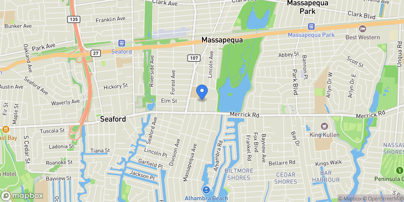 Map showing 3 Roxbury Lane, Massapequa, NY 11758, Massapequa, New York, United States.