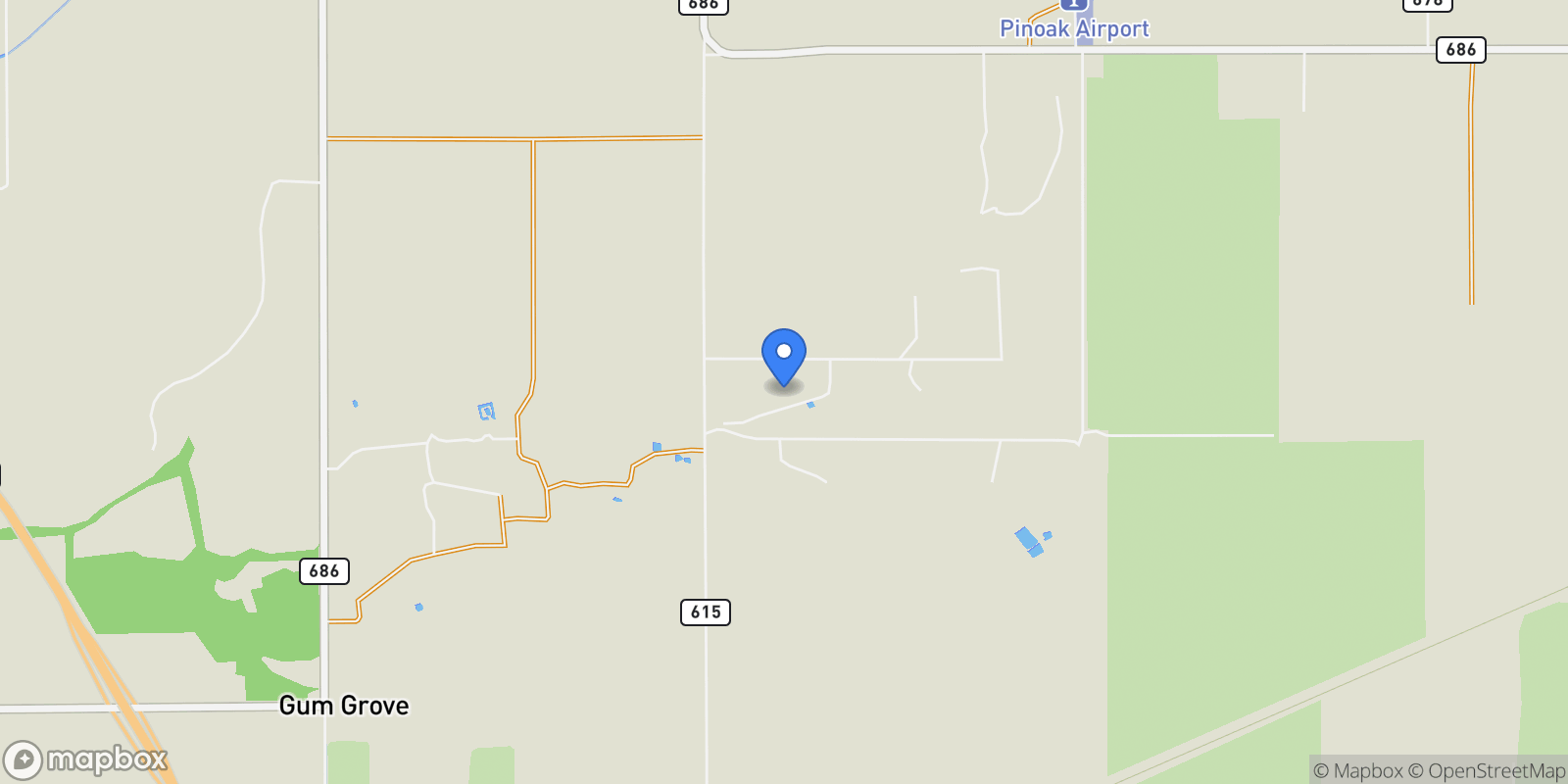 Map showing 2828 County Road 615, Dayton, TX 77535, Dayton, Texas, United States.