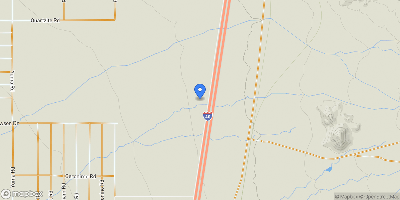 Map showing 0 I-40 132, Kingman, AZ 86401, Golden Valley, Arizona, United States.