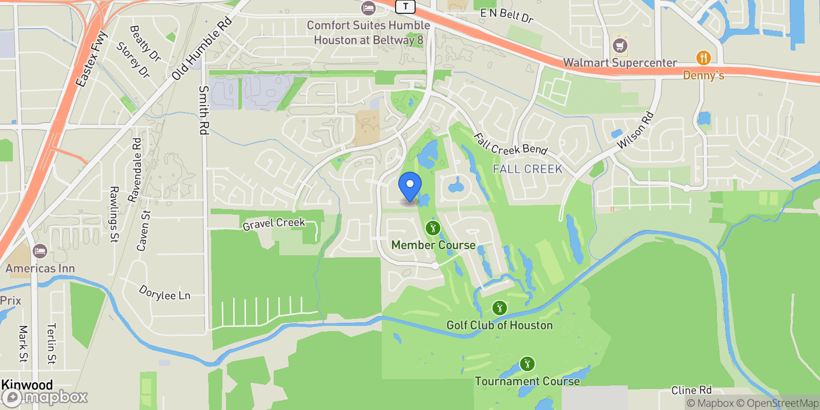 Map showing 7826 Camden Hollow Lane, Humble, TX 77396, Humble, Texas, United States.