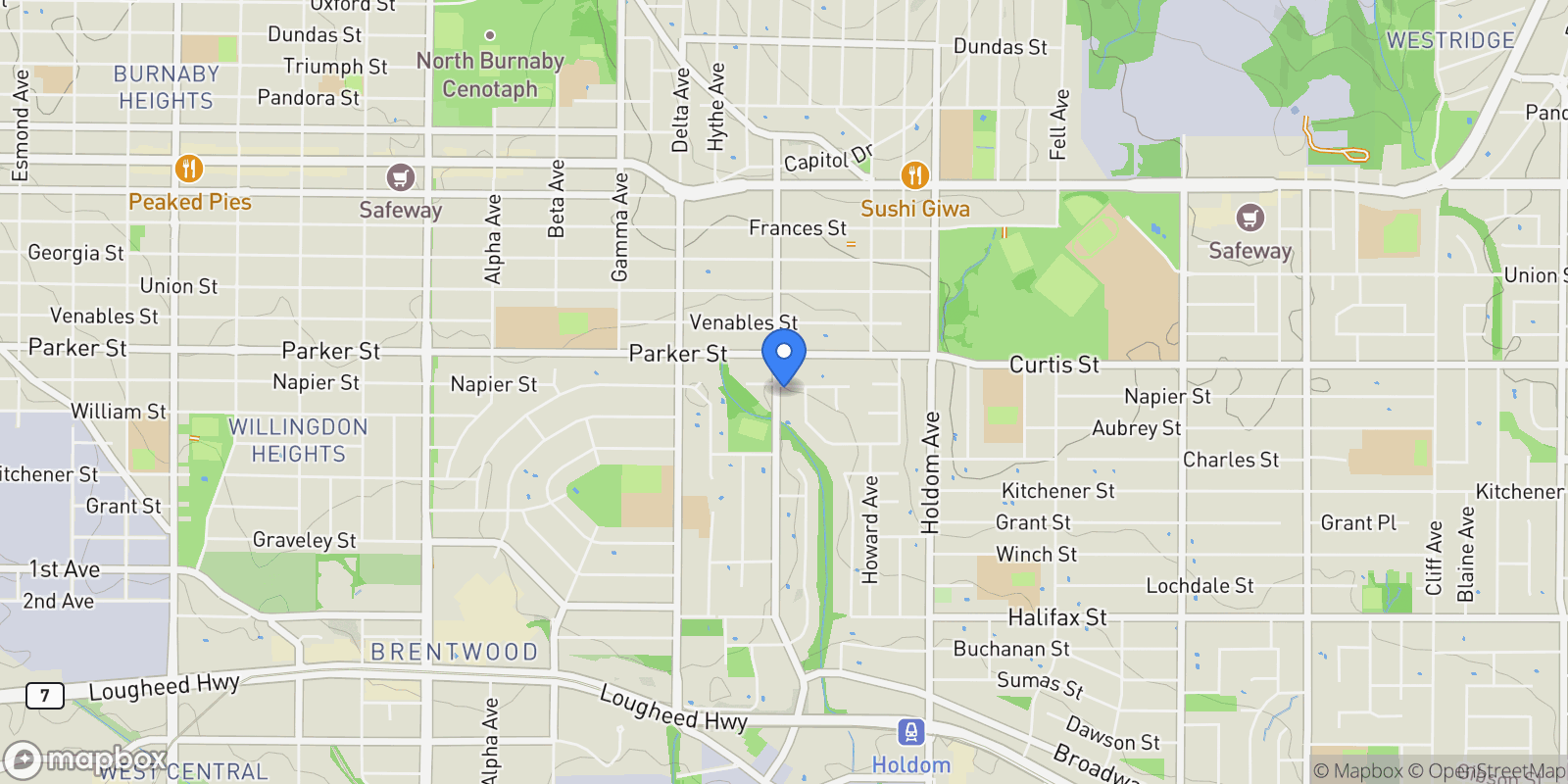 Map showing 5302 Springdale Court, Burnaby, BC, V5B2B4, CANADA, Burnaby, British Columbia, Canada.
