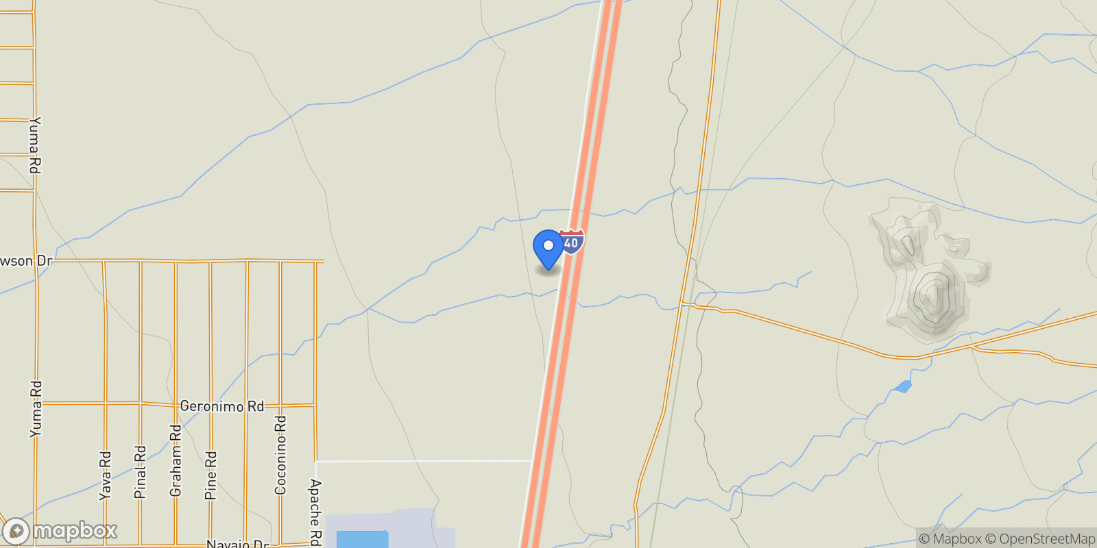 Map showing 0 I-40 48, Kingman, AZ 86401, Golden Valley, Arizona, United States.