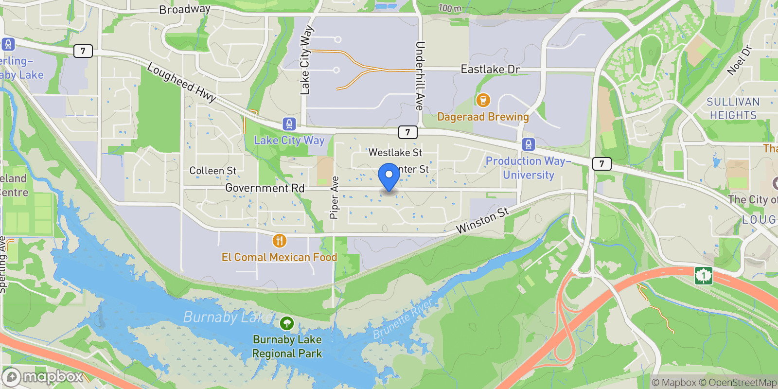 Map showing 8032 Government Road, Burnaby, BC, V5A2E2, CANADA, Burnaby, British Columbia, Canada.