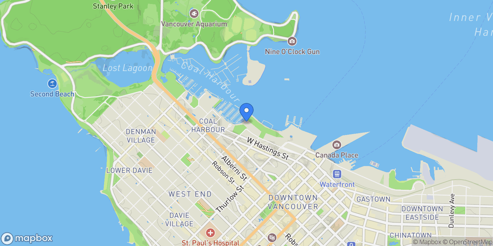 Map showing 323 Jervis Street # 2302, Vancouver, BC, V6C3P8, CANADA, Vancouver, British Columbia, Canada.