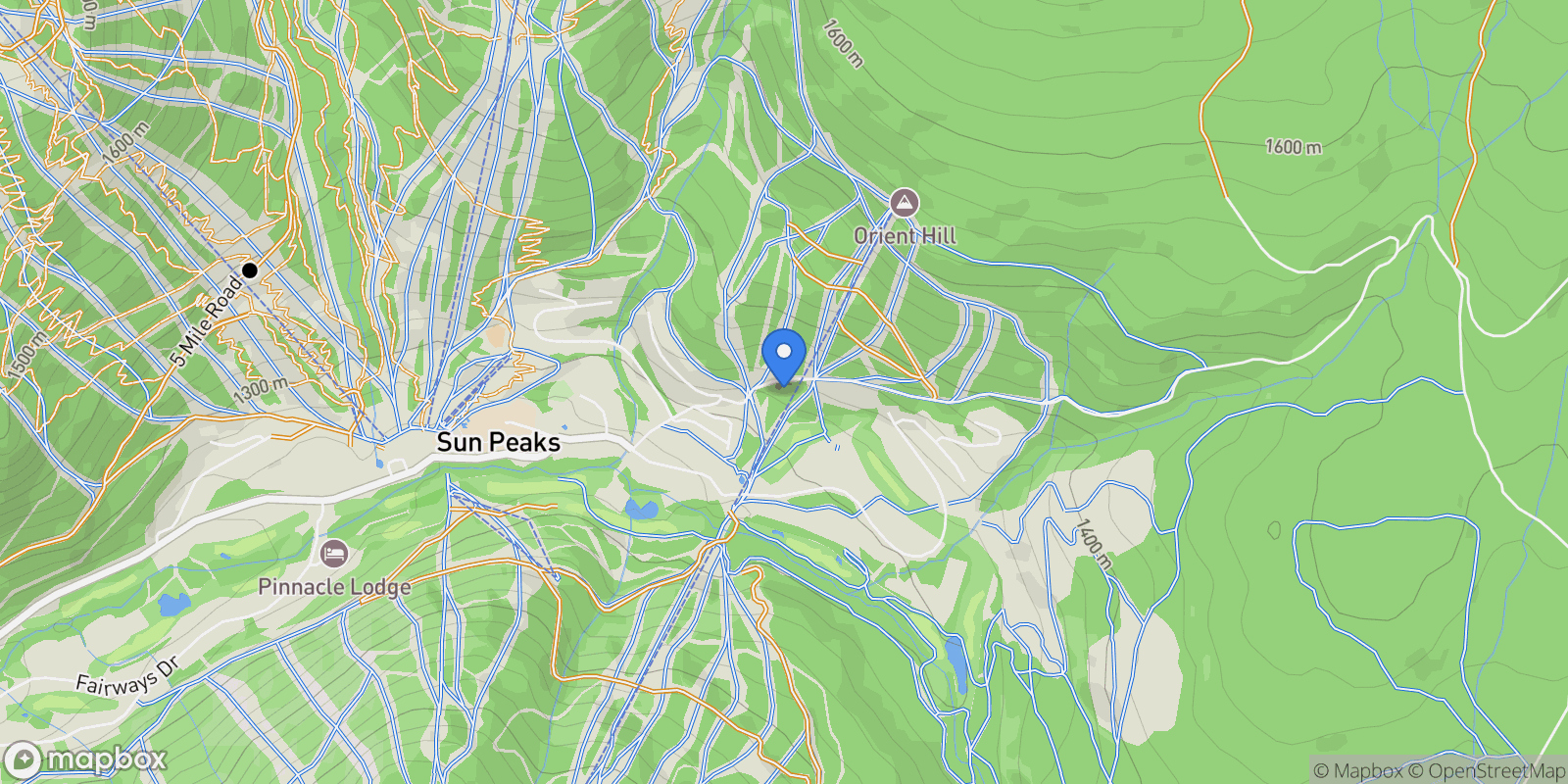 Map showing 7005 MCGILLIVRAY LAKE Drive 18, Sun Peaks, British Columbia, Canada.