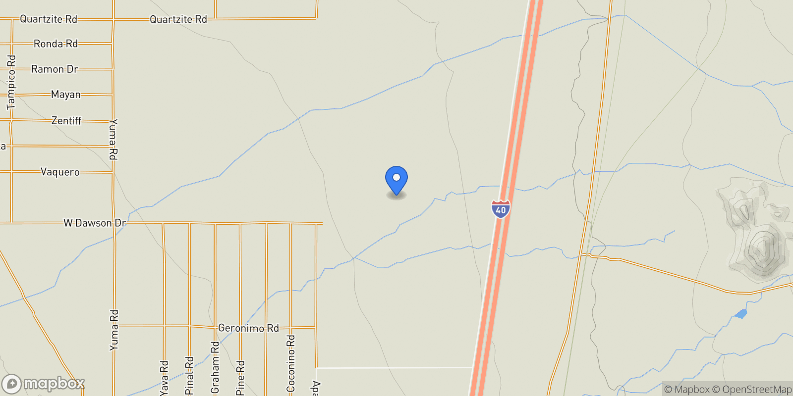 Map showing 0 I-40 94, Kingman, AZ 86401, Golden Valley, Arizona, United States.