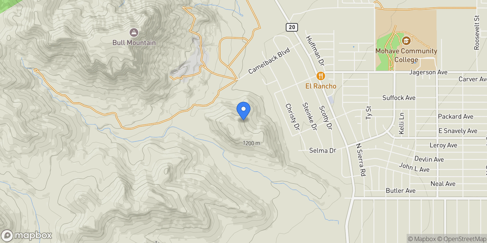 Map showing 400 Camelback Boulevard, Kingman, AZ 86409, Kingman, Arizona, United States.