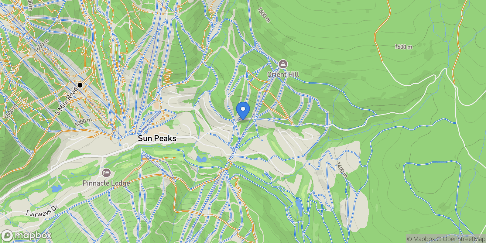 Map showing 7005 MCGILLIVRAY LAKE Drive 14, Sun Peaks, British Columbia, Canada.