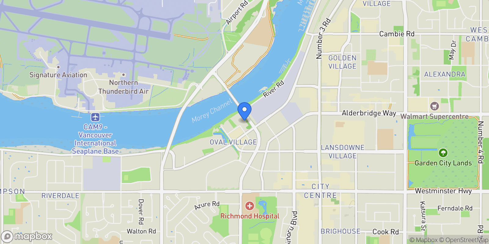 Map showing 6833 Pearson Way # 701, Richmond, BC, V7C0E8, CANADA, Richmond, British Columbia, Canada.