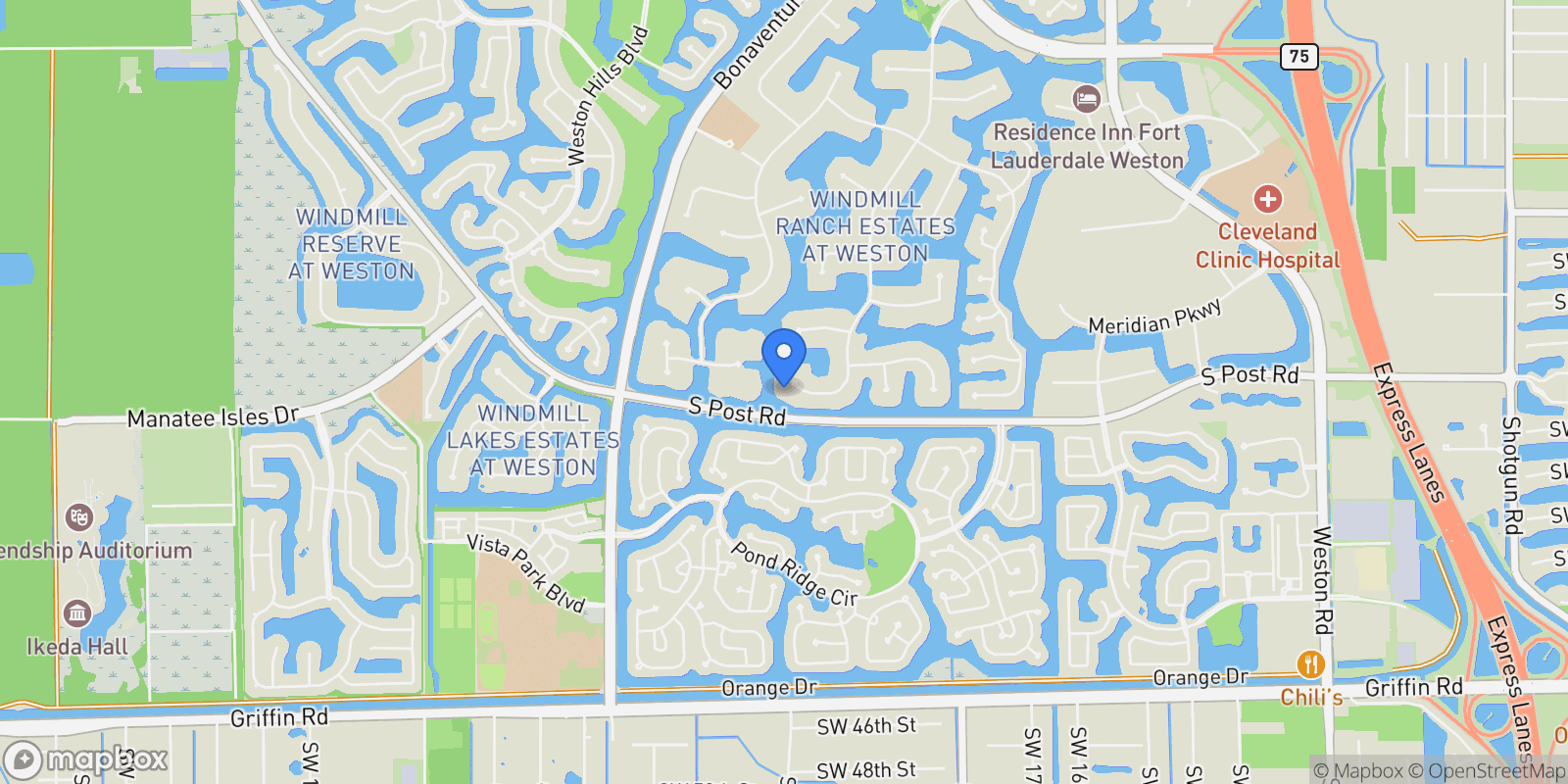 Map showing 3530 WINDMILL RANCH RD, Southwest Ranches, Florida, United States.