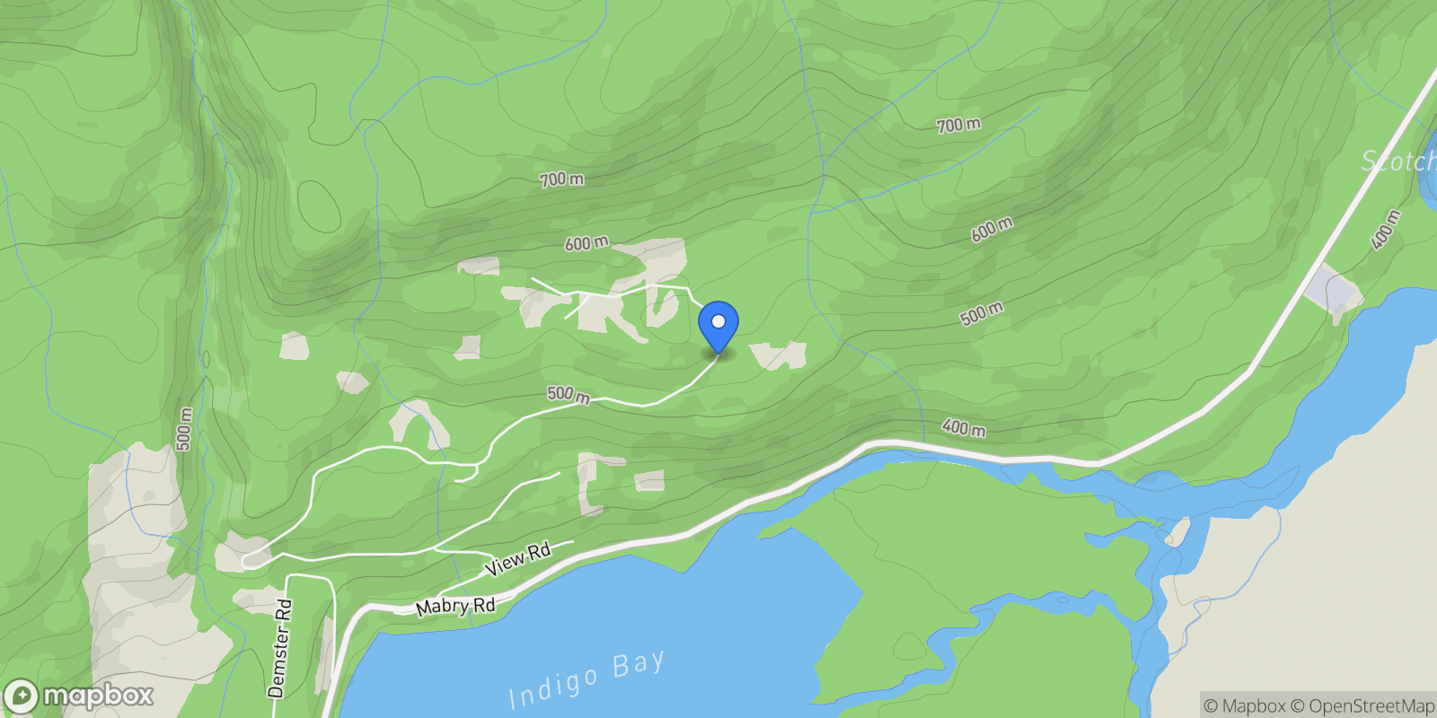 Map showing 1722 Lee Creek Drive, Lee Creek, British Columbia, Canada.