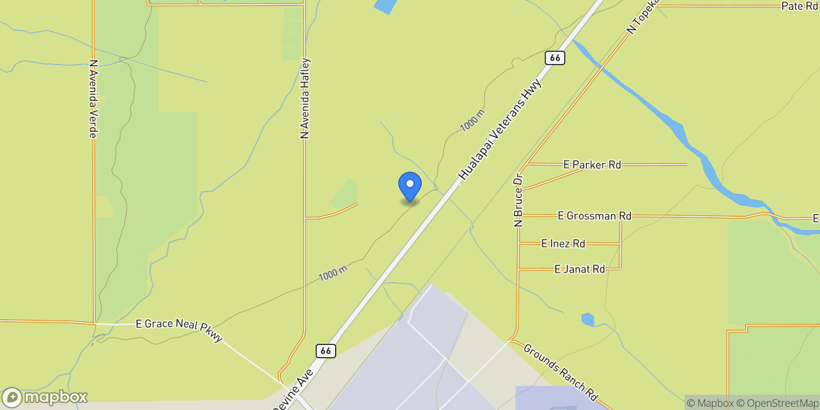 Map showing 0 Gateway Trail, Kingman, AZ 86409, Kingman, Arizona, United States.