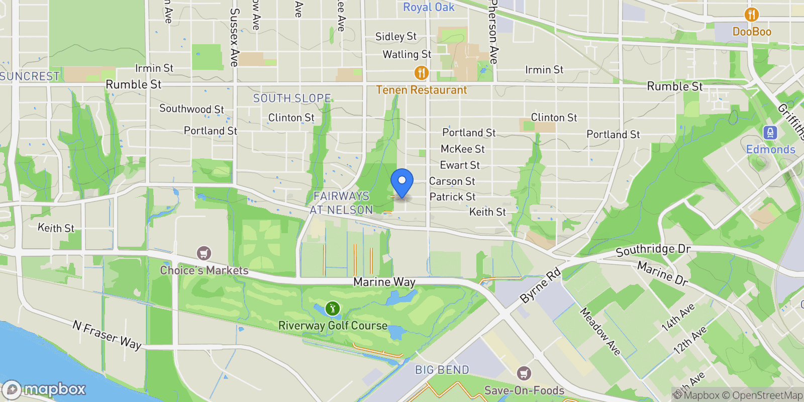 Map showing 8419 Mcgregor Avenue, Burnaby, BC, V5J5L7, CANADA, Burnaby, British Columbia, Canada.