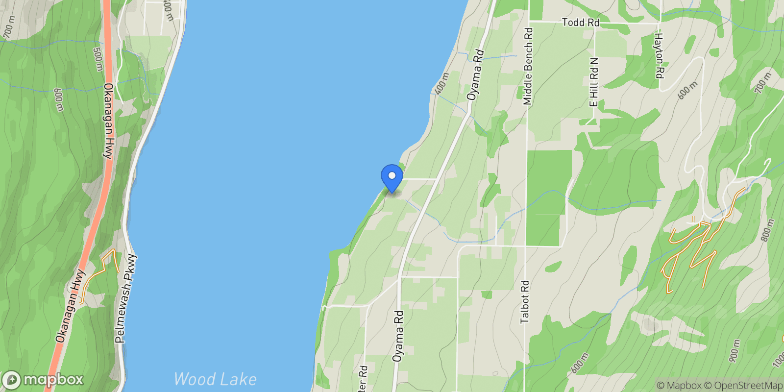 Map showing 4511 Crawford Road, Lake Country, BC, V4V2C7, CANADA, Lake Country, British Columbia, Canada.