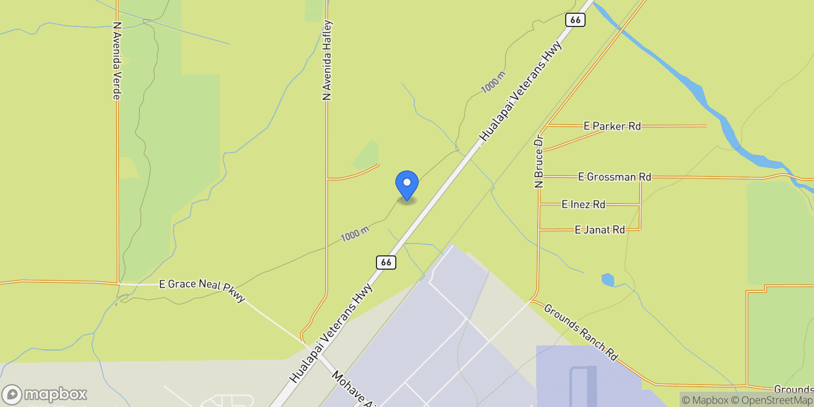 Map showing 0 Route 66 Highway, Kingman, AZ 86409, Kingman, Arizona, United States.