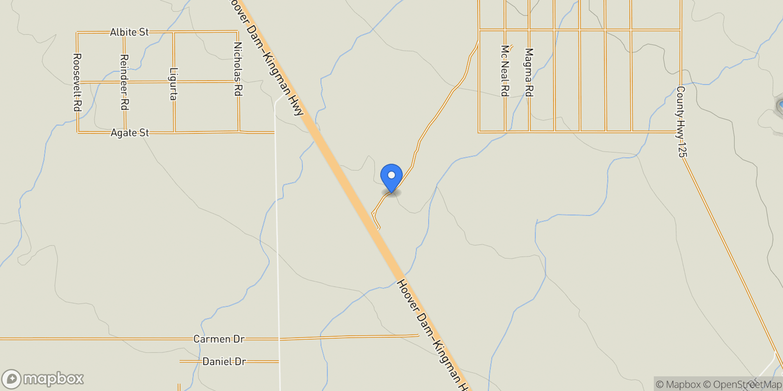 Map showing 0 Interstate 11, Golden Valley, AZ 86413, Golden Valley, Arizona, United States.