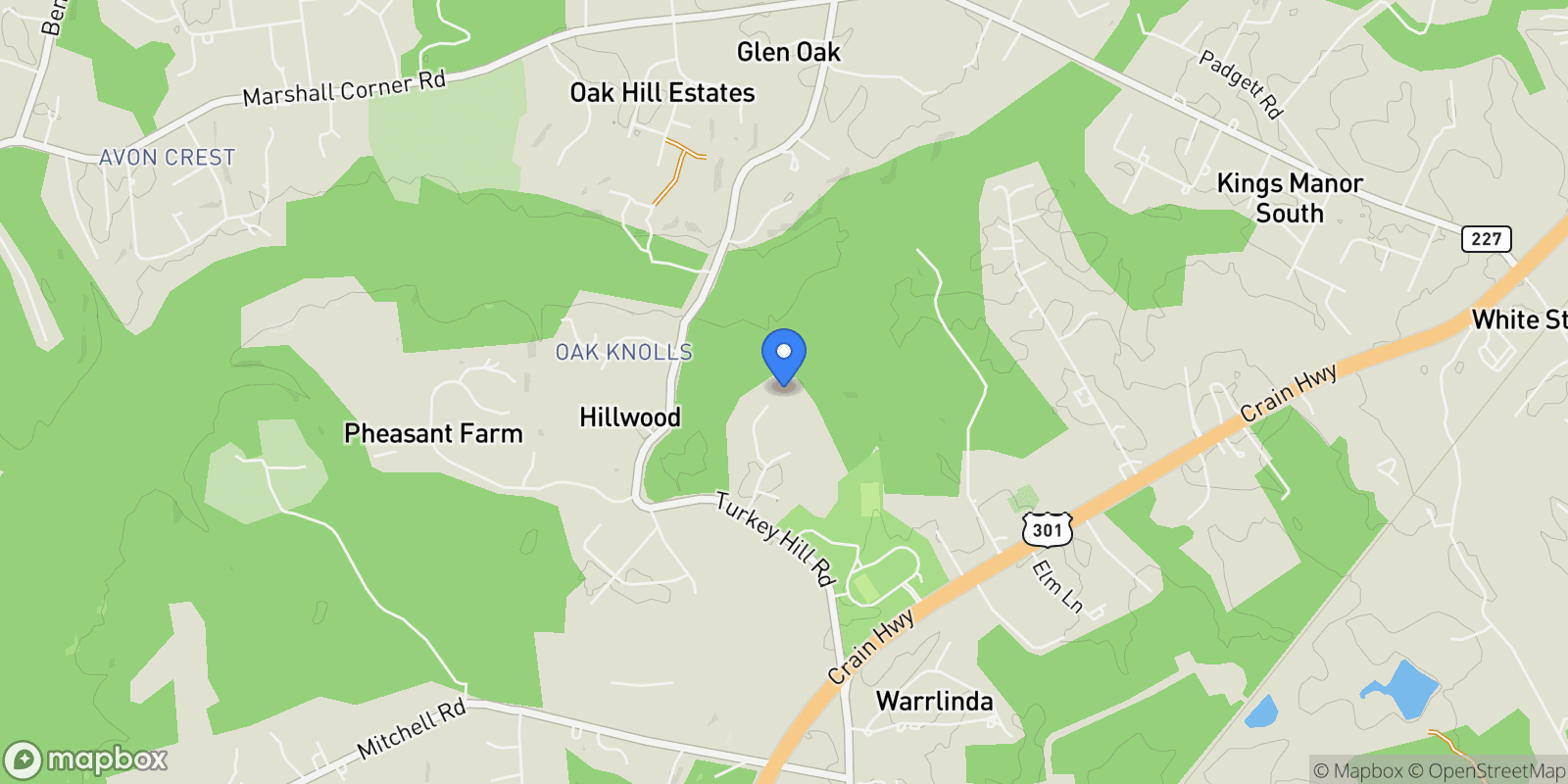 Map showing 9555 Hawksbury Place, La Plata, MD 20646, La Plata, Maryland, United States.