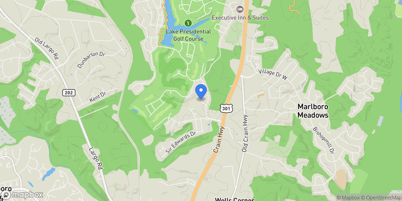 Map showing 15700 Grand Street, Upper Marlboro, MD 20772, Upper Marlboro, Maryland, United States.