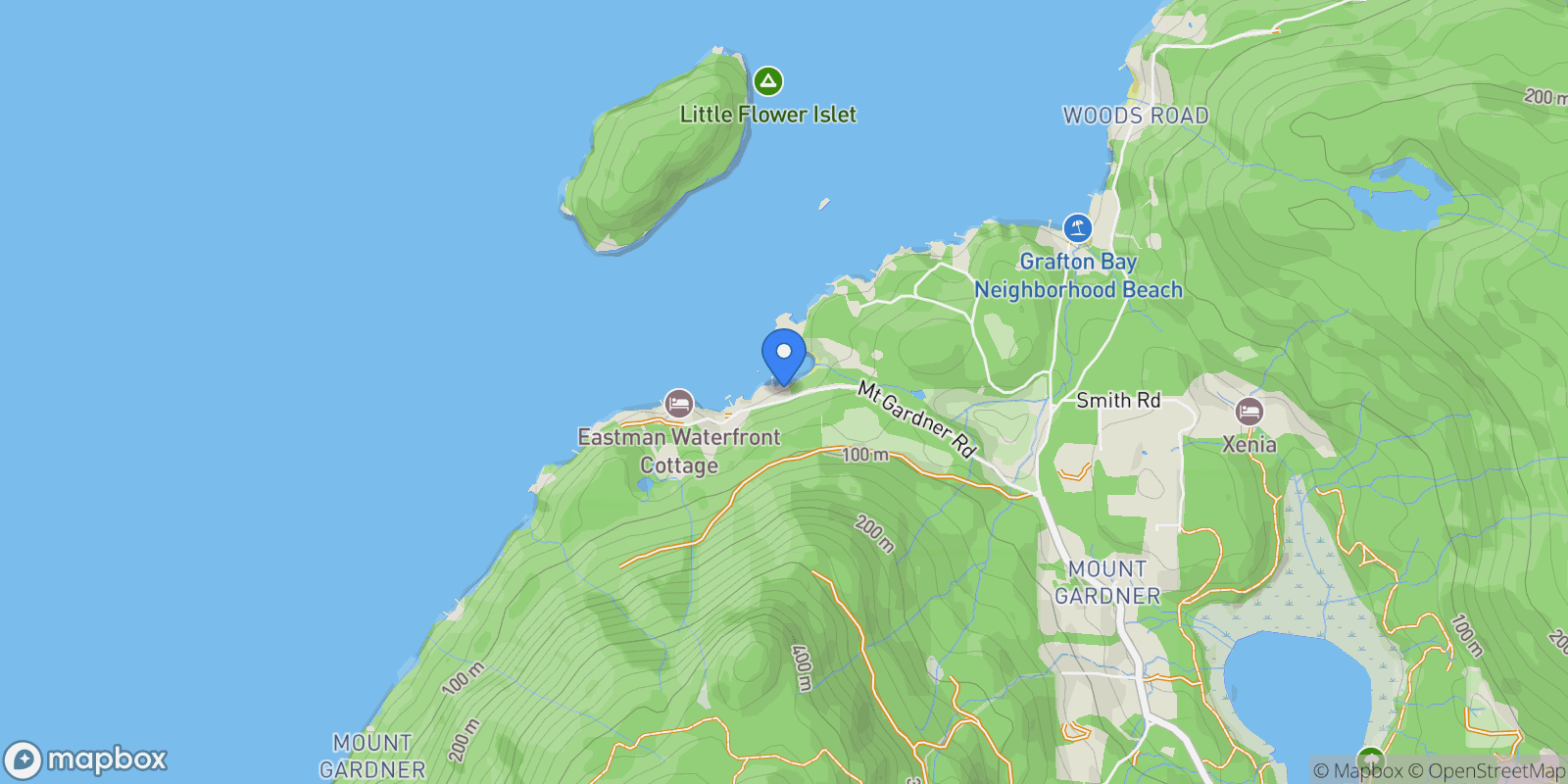 Map showing 1558 Mount Gardner Road, Bowen Island, BC, V0N1G2, CANADA, Bowen Island, British Columbia, Canada.
