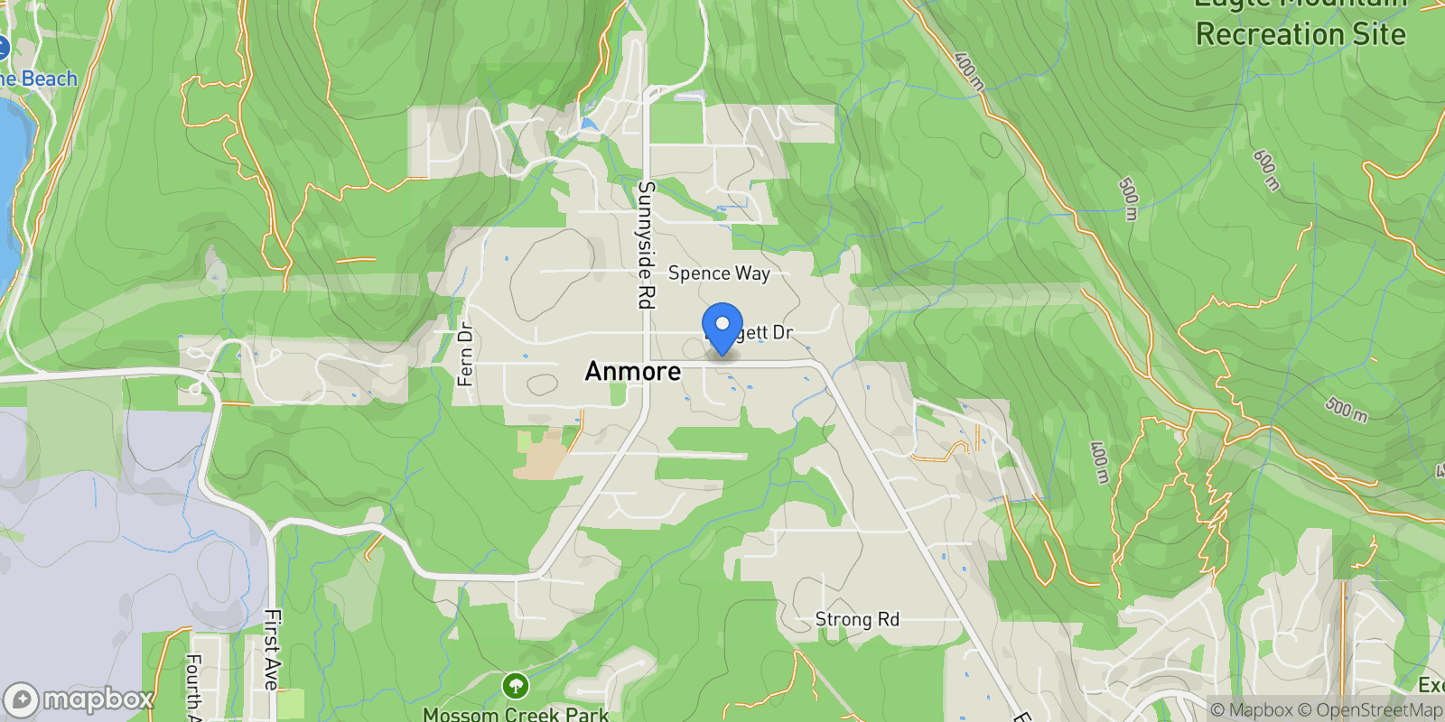 Map showing 2519 East Road, Anmore, BC, V3H5G9, CANADA, Anmore, British Columbia, Canada.