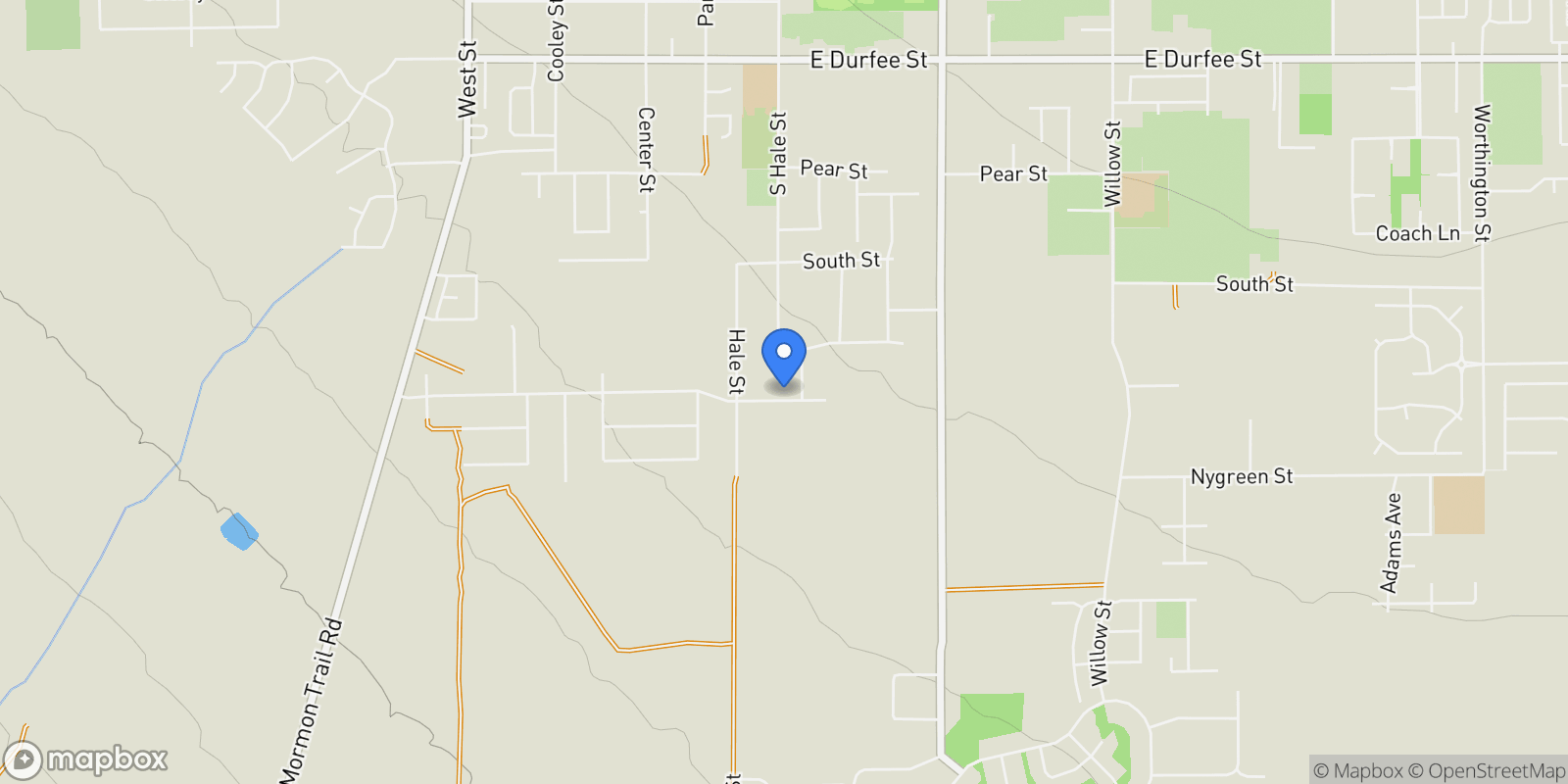 Map showing 41 E WILLIAMS LN, Grantsville, Utah, United States.