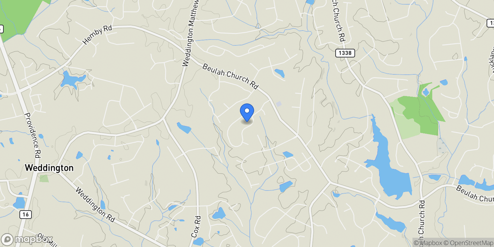 Map showing 5041 Ancestry Circle, Weddington, NC 28104, Weddington, North Carolina, United States.