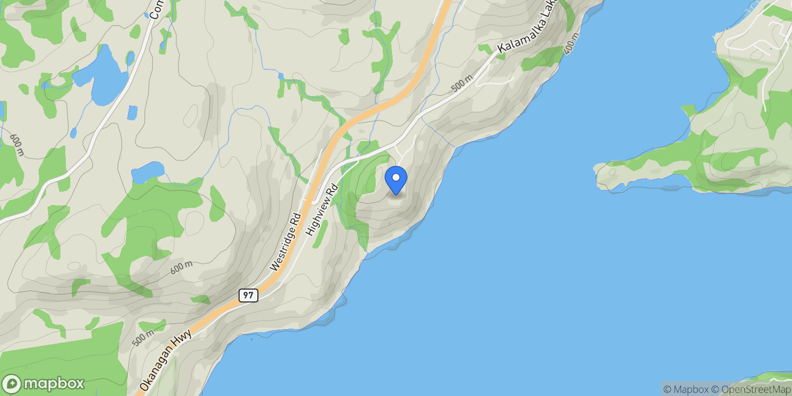 Map showing 315 Kalamalka Lakeview Drive, #1, Vernon, BC, V1H 1S7, CANADA, Vernon, British Columbia, Canada.