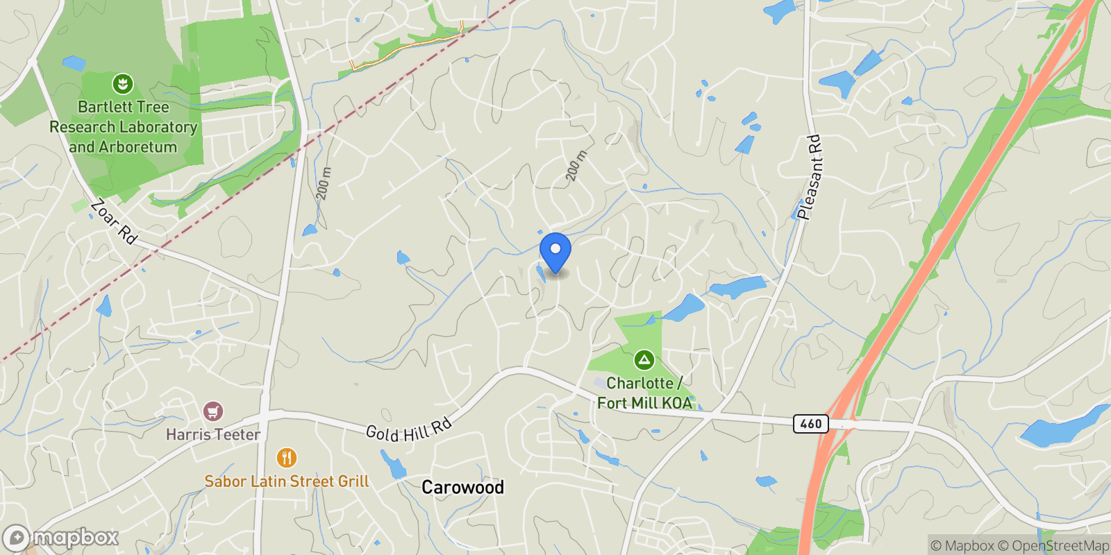 Map showing 567 Quicksilver Trail, Fort Mill, SC 29708, Fort Mill, South Carolina, United States.