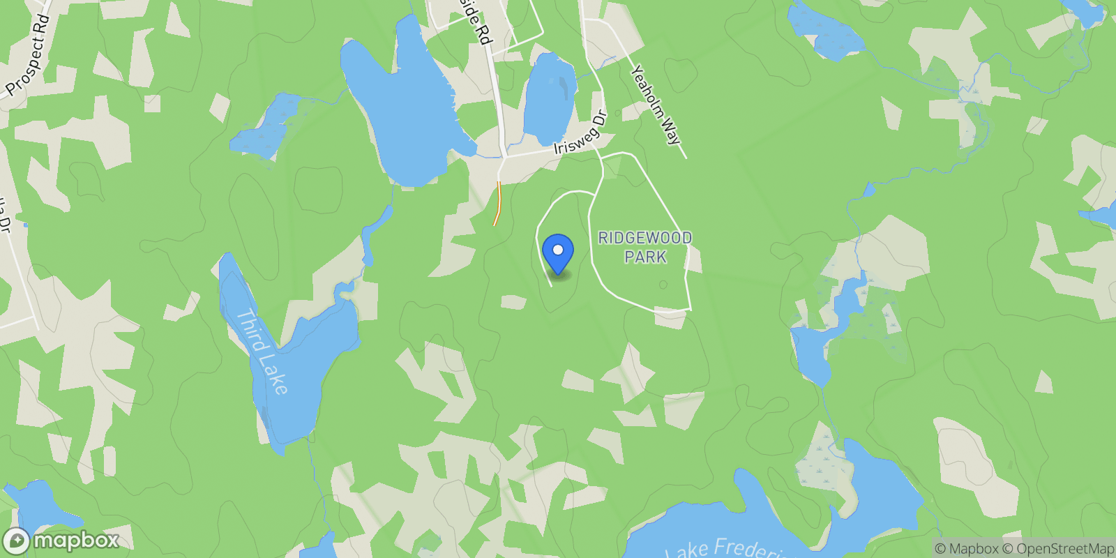 Map showing Lot 309 Hideaway Trail, Brookside, Nova Scotia, Canada.