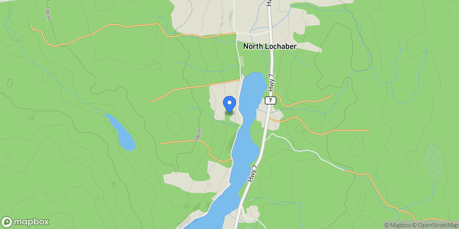 Map showing 1731 West Side Road, Antigonish, Nova Scotia, Canada.