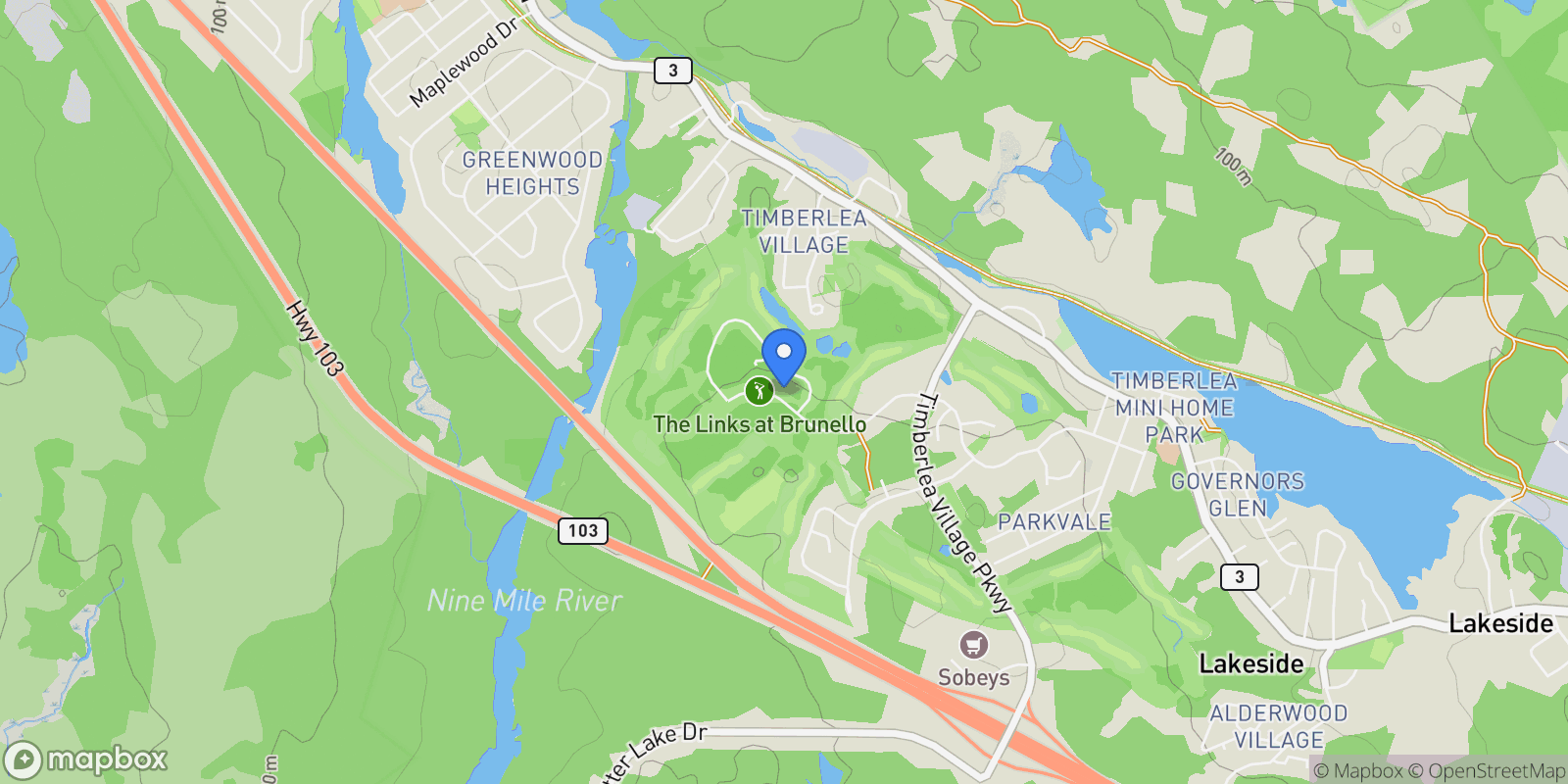 Map showing 179 Brunello Boulevard Lot 9-20, Timberlea, Nova Scotia, Canada.