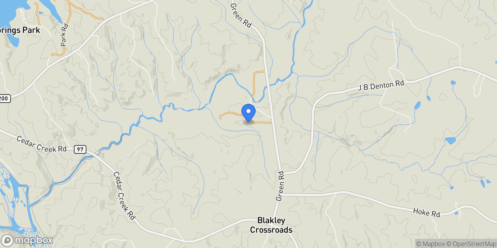 Map showing 0000 Green Road, Lancaster, SC 29720, Lancaster, South Carolina, United States.