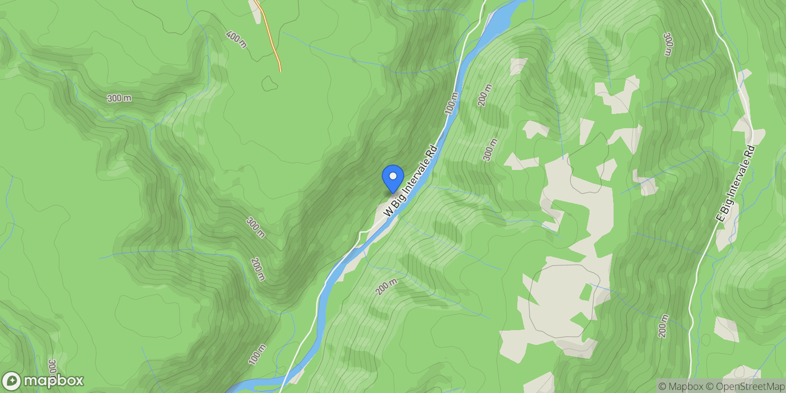 Map showing 3719 West Big Intervale Road, Margaree Valley, Nova Scotia, Canada.