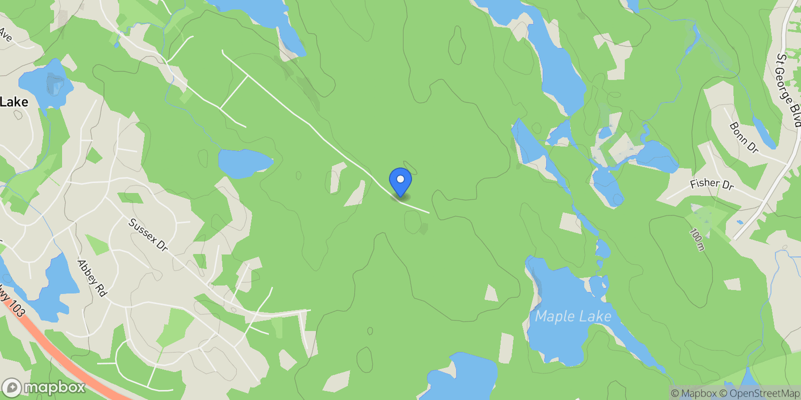 Map showing 433 Everwood Avenue Lot, Hammonds Plains, Nova Scotia, Canada.