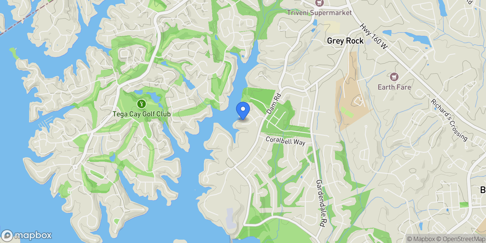 Map showing 524 River Lake Court, Fort Mill, SC 29708, Fort Mill, South Carolina, United States.
