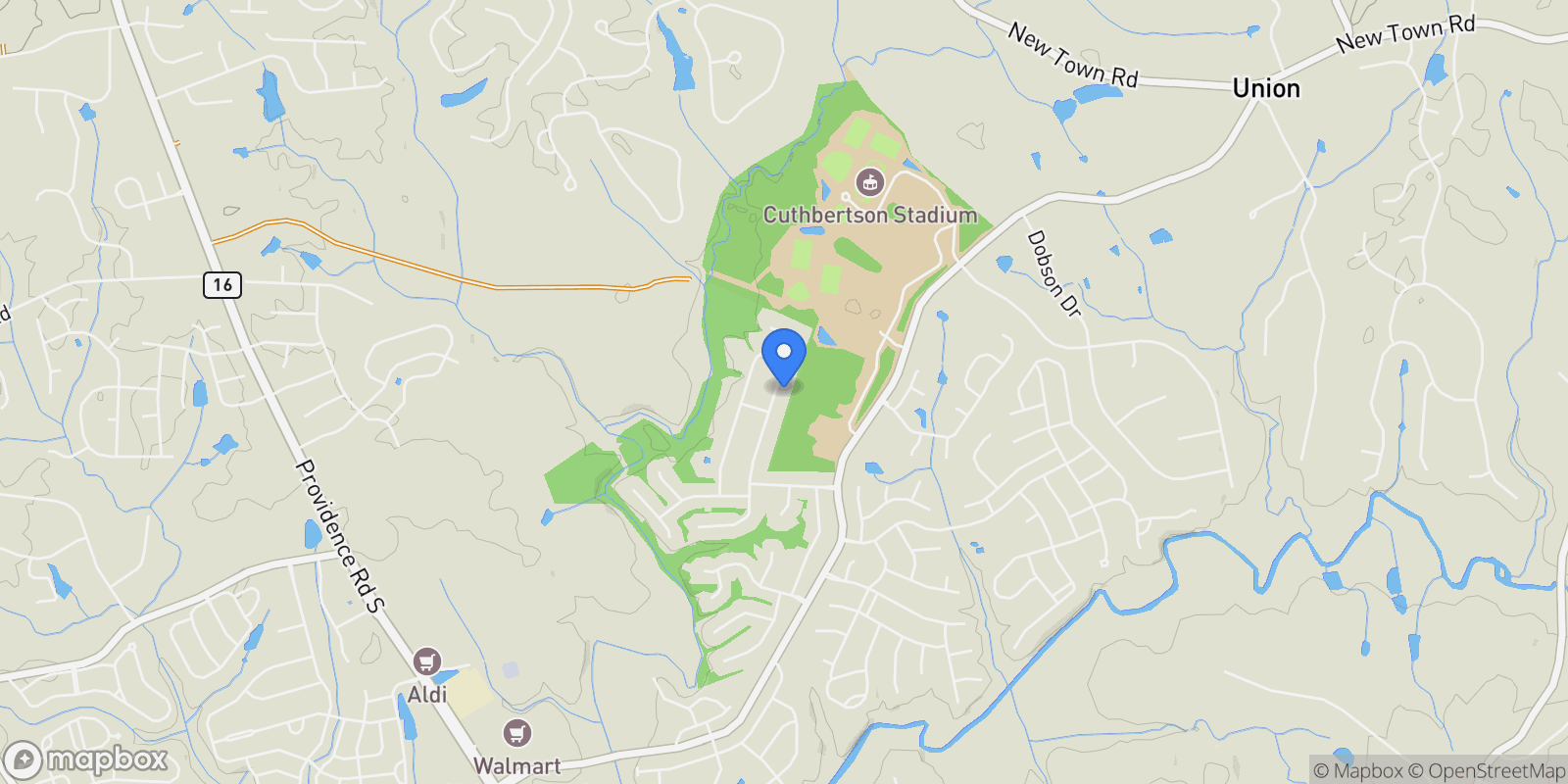 Map showing 1712 Great Road, Waxhaw, NC 28173, Waxhaw, North Carolina, United States.