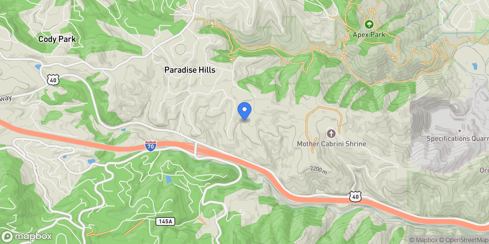 Map showing 545 Strada Rossa Road , Golden, CO 80401, Golden, Colorado, United States.