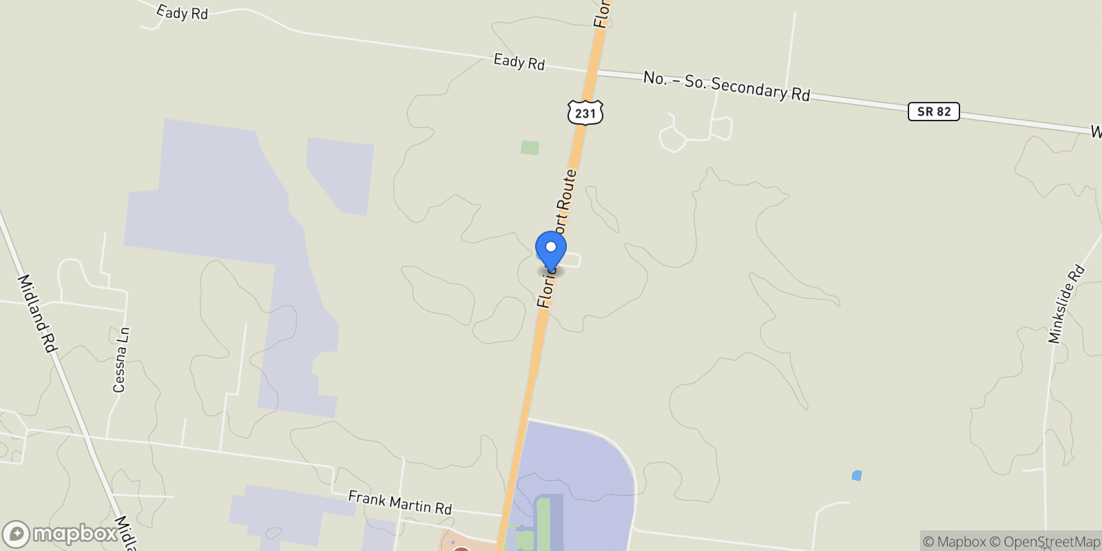 Map showing 3124 Highway 231 North N, Shelbyville, TN 37160, Shelbyville, Tennessee, United States.