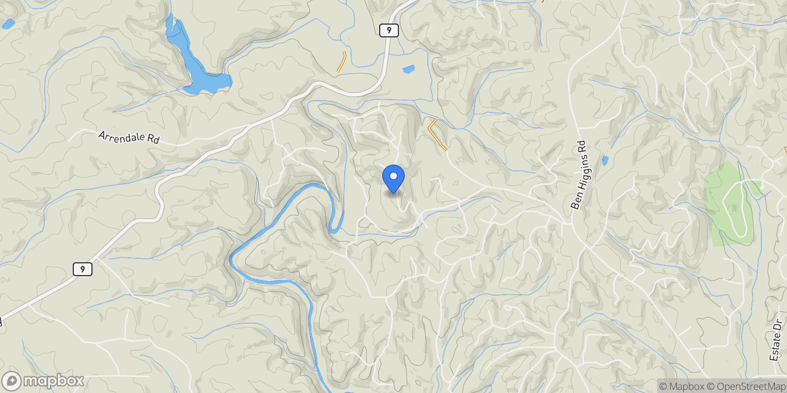 Map showing 221 Laurel Circle, Dahlonega, Georgia, United States.