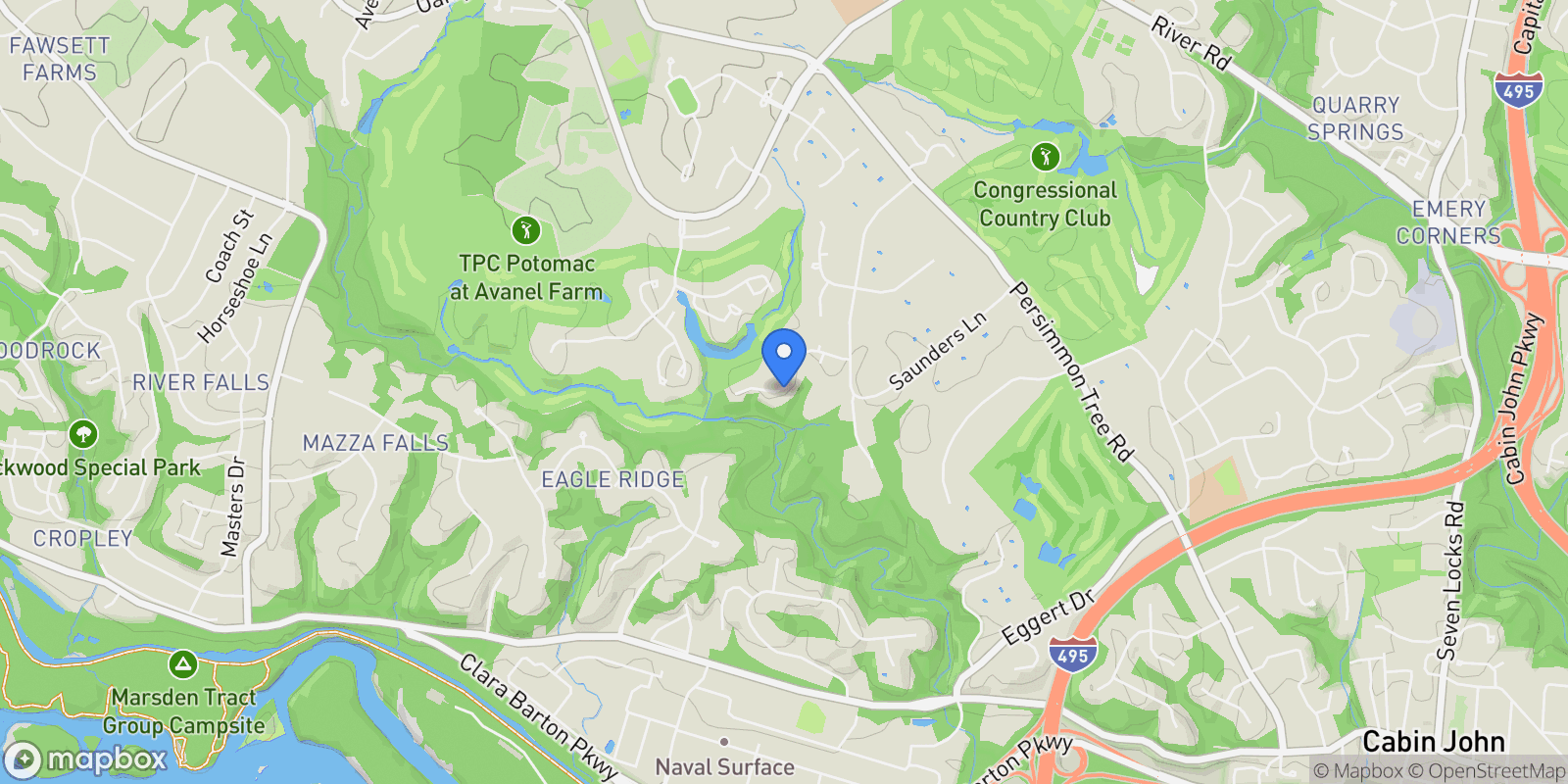 Map showing 9200 Town Gate Lane , Bethesda, MD 20817, Bethesda, Maryland, United States.