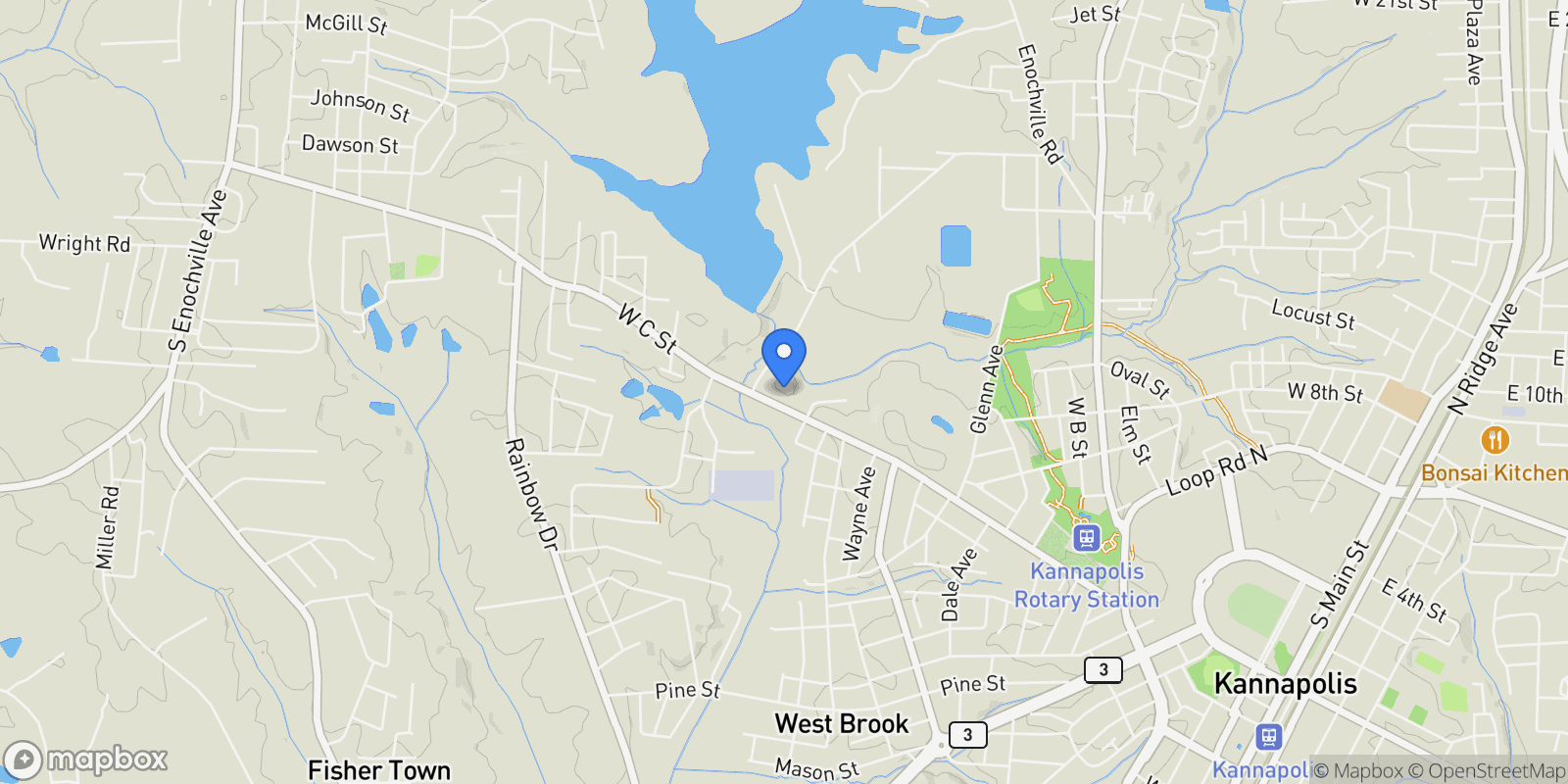 Map showing 0 Pump Station Road, Kannapolis, NC 28081, Concord, North Carolina, United States.