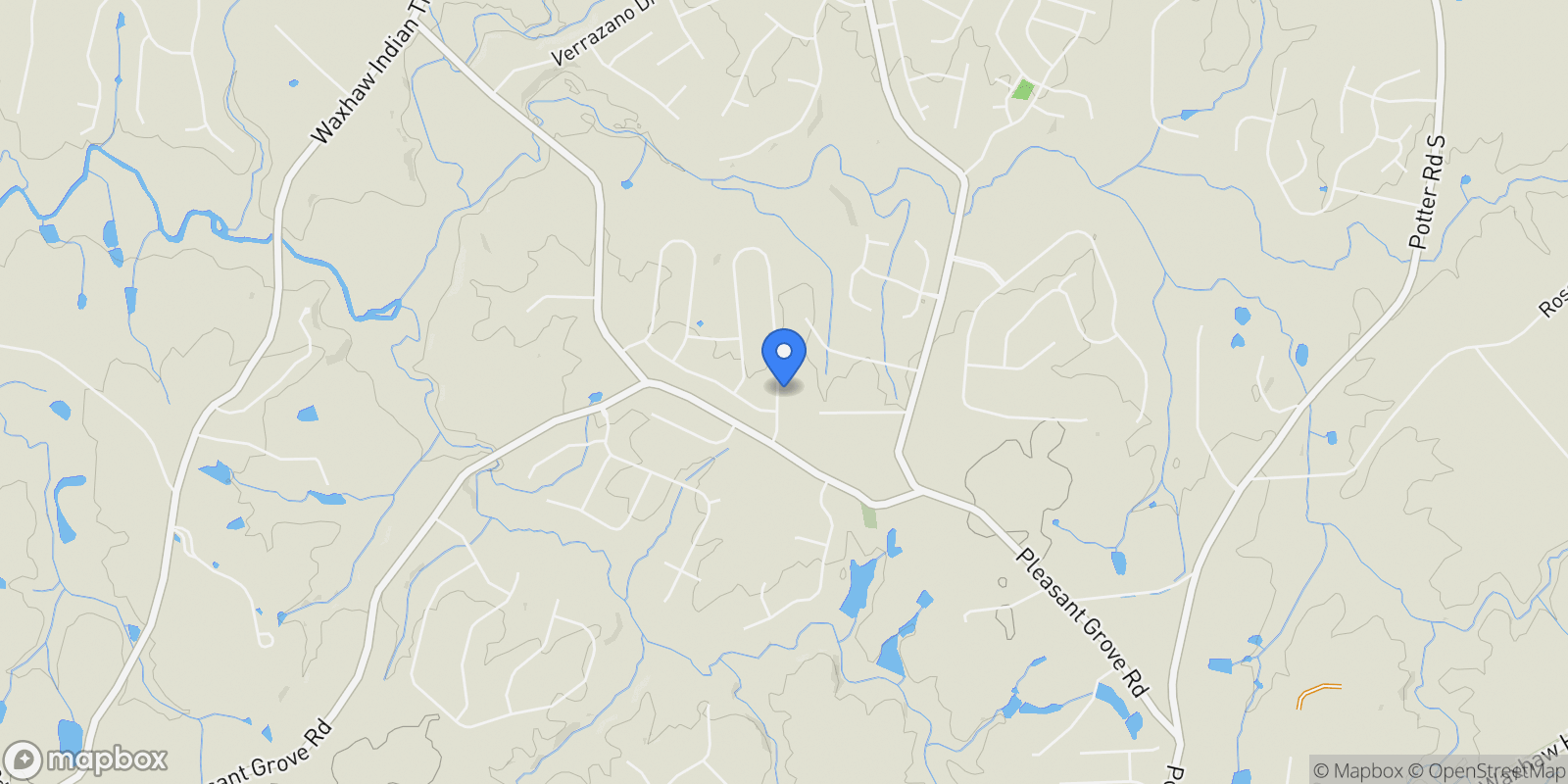 Map showing 849 Yucatan Drive, Waxhaw, NC 28173, Waxhaw, North Carolina, United States.