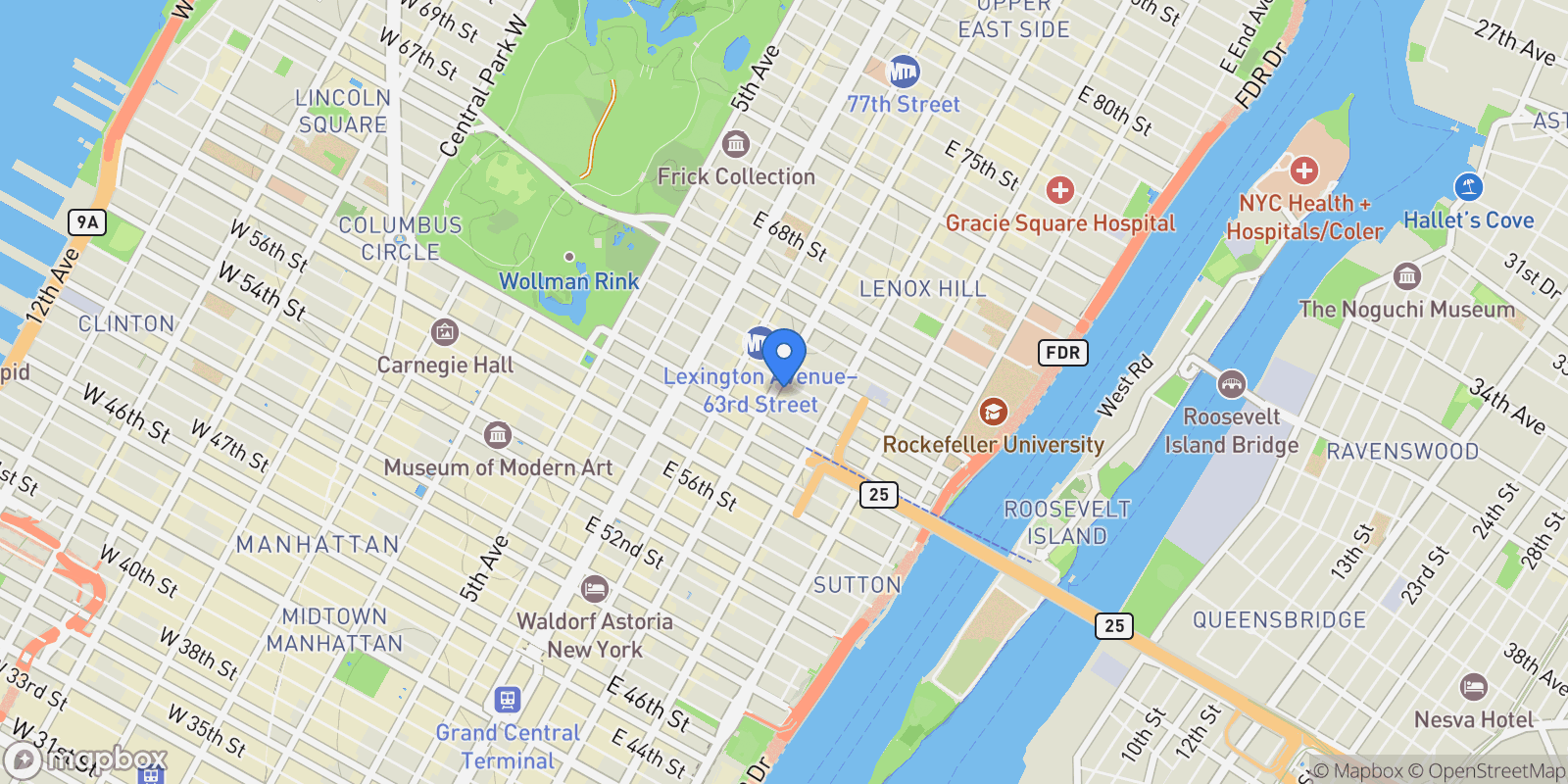 Map showing 200 EAST 62ND, 200 E 62ND ST, New York, New York, United States.