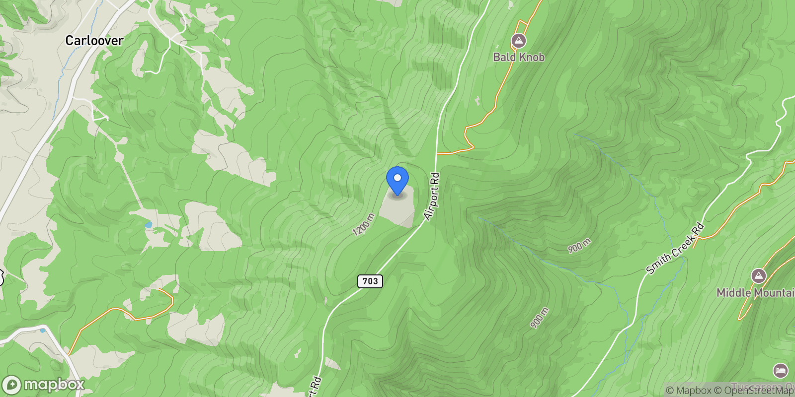 Map showing 2835 Airport Road , Hot Springs, VA 24445, Hot Springs, Virginia, United States.
