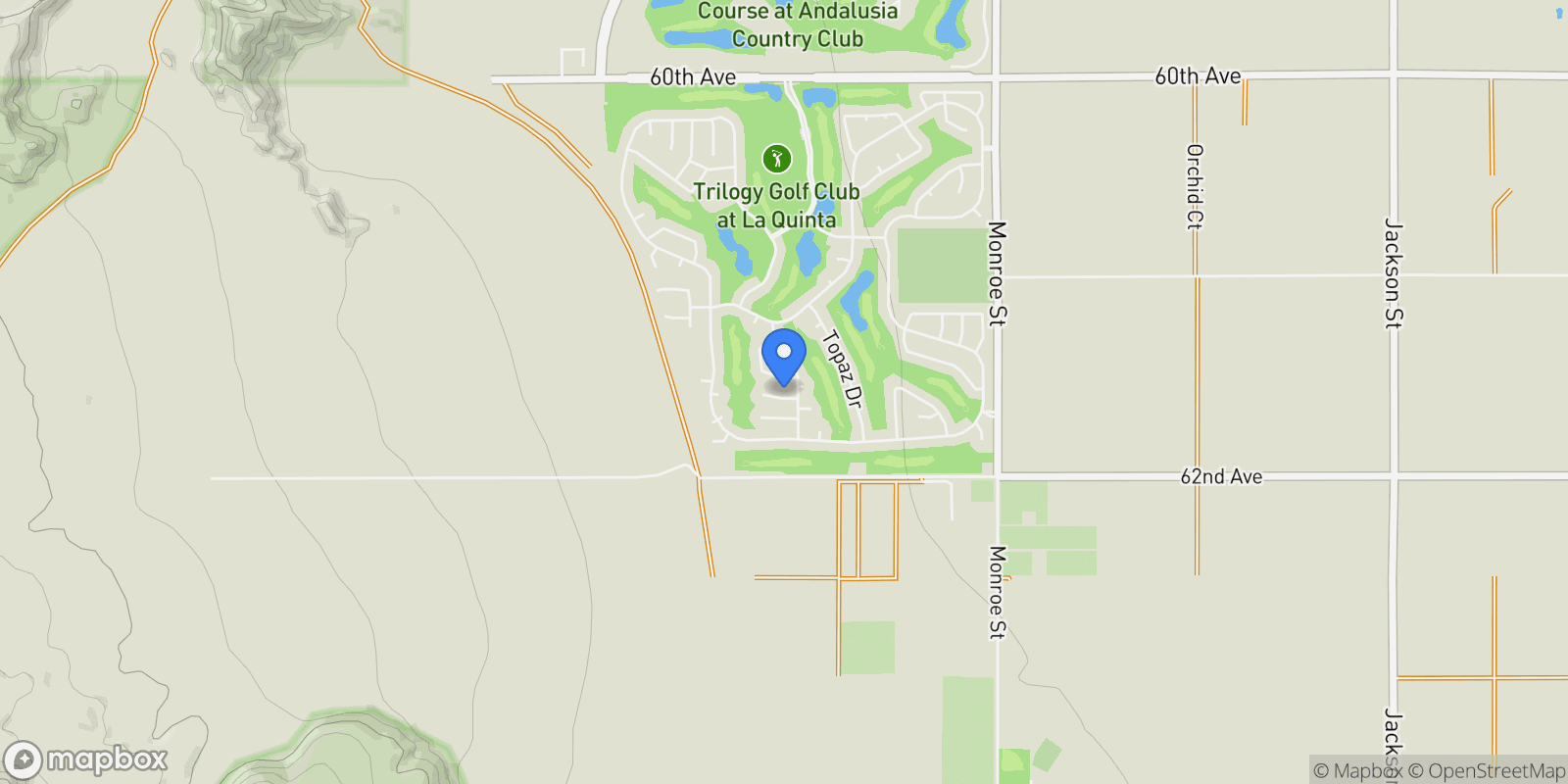 Map showing 81463 Joshua Tree Court , La Quinta, CA 92253, La Quinta, California, United States.