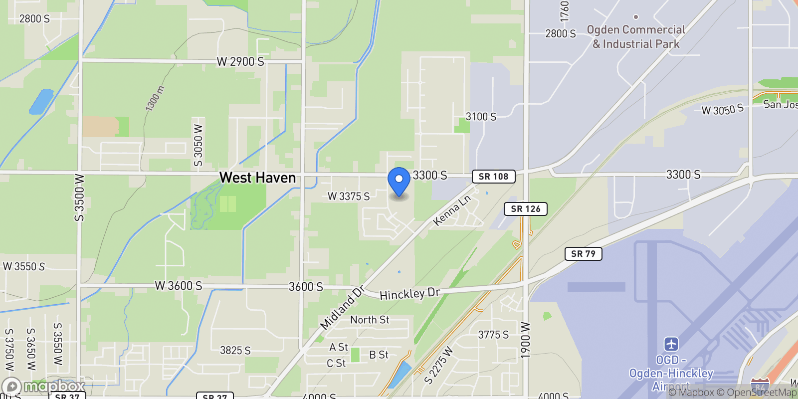 Map showing 2354 W LEIGH LN G26-27, Ogden, Utah, United States.
